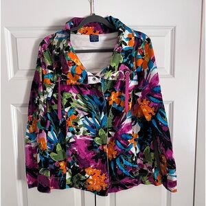 Jockey Multicoloured Abstract Floral Patterned Lightweight Jacket